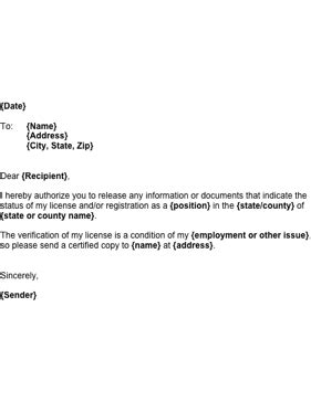 CEGs Portal to file a License Verification Request  .